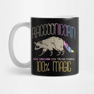 Raccoon Unicorn T-Shirt magic trash panda Mug